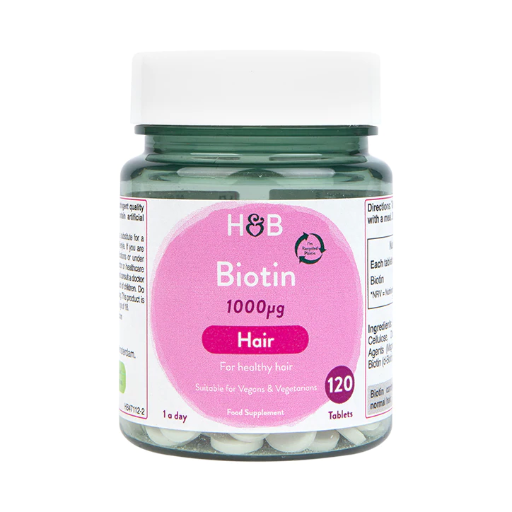 Viên uống mọc tóc Holland & Barrett Biotin 1000ug của Anh, 120 viên